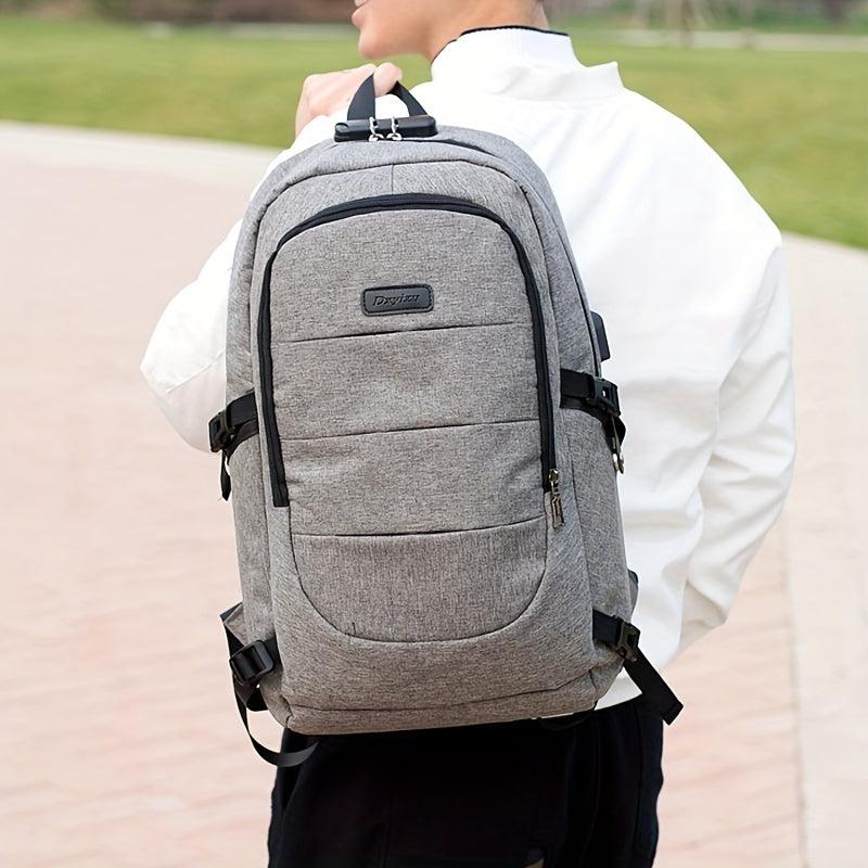 Large Capacity USB Charging Port Backpack for Business Travel Laptop Bag