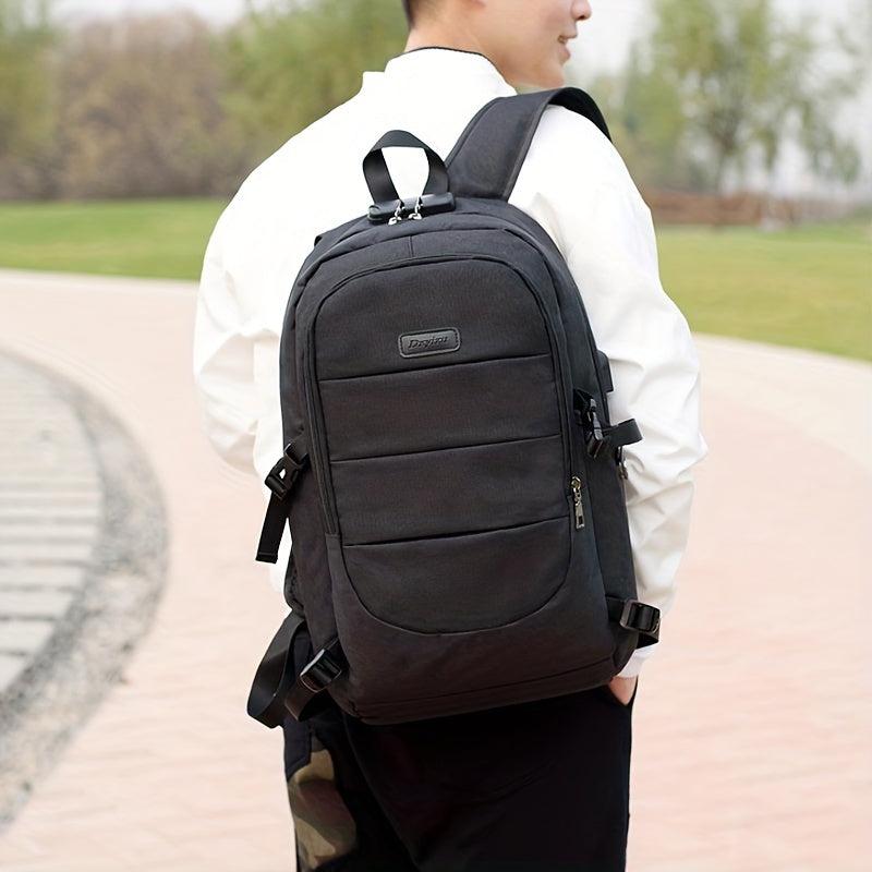 Large Capacity USB Charging Port Backpack for Business Travel Laptop Bag