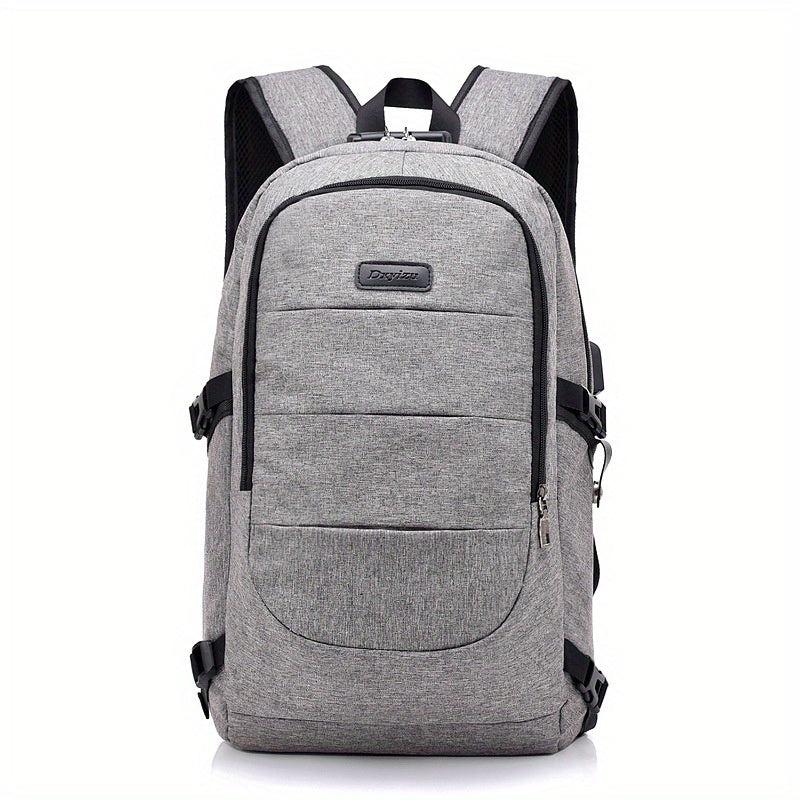 Large Capacity USB Charging Port Backpack for Business Travel Laptop Bag