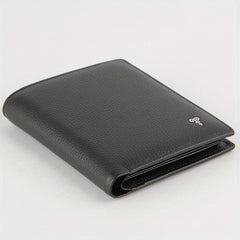 Men's Leather Short Wallet With Zipper Interlayer Card Holder