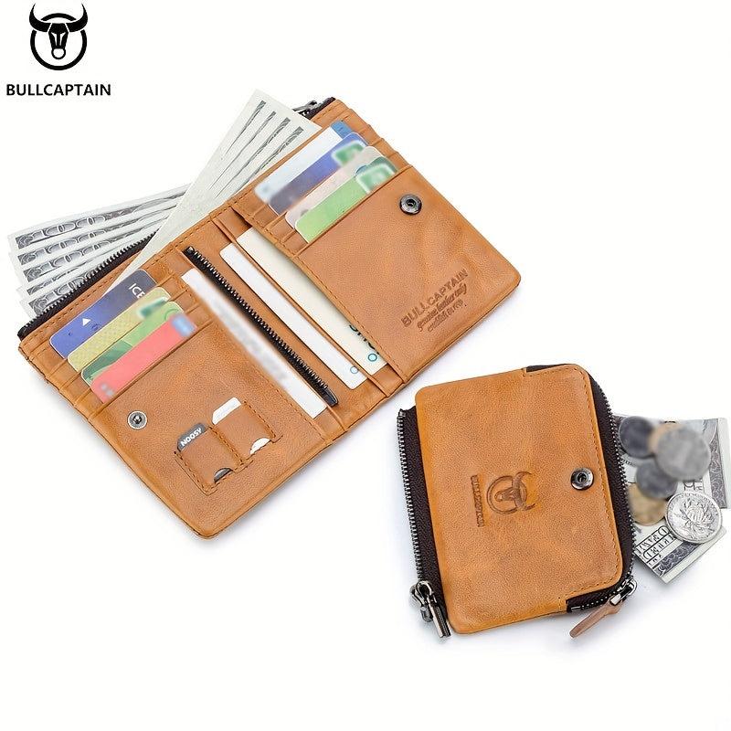 Leather Men's Wallet Retro Large Capacity Card Driver's Wallet