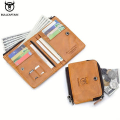 Leather Men's Wallet Retro Large Capacity Card Driver's Wallet