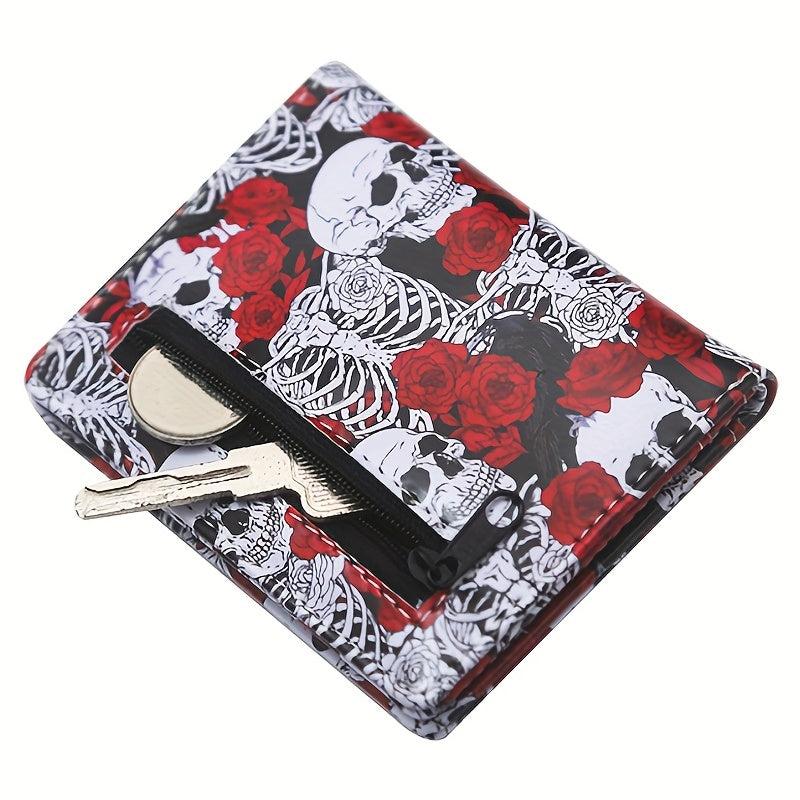 Rose Bone Wallet Couple Coin Bag Wallet Love And Life Wallet Men's Lover Wallet