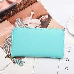 Leather Men's Wallet Card Bag Rfid Large Capacity Long Bag