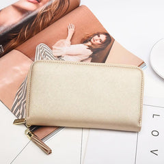 Leather Men's Wallet Card Bag Rfid Large Capacity Long Bag