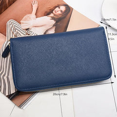 Leather Men's Wallet Card Bag Rfid Large Capacity Long Bag