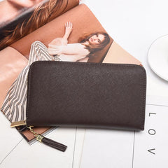 Leather Men's Wallet Card Bag Rfid Large Capacity Long Bag