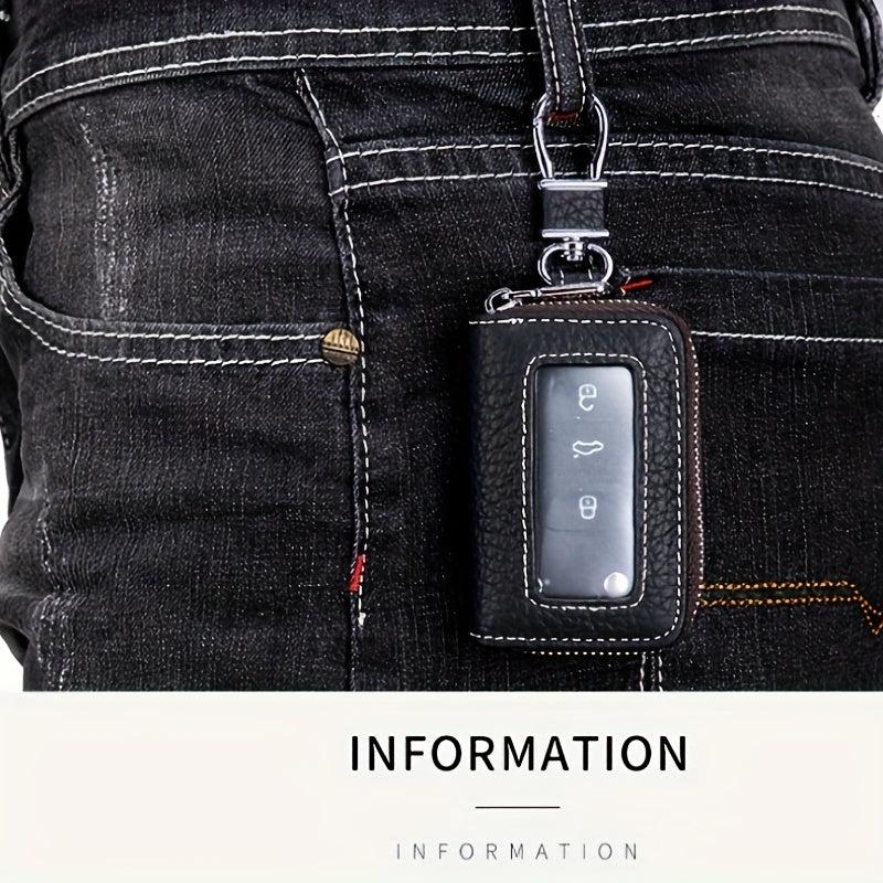 Car Key Zipper Case with Metal Hook