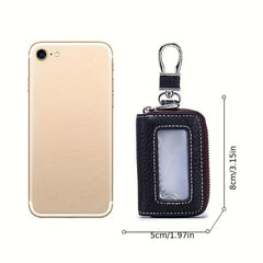 Car Key Zipper Case with Metal Hook