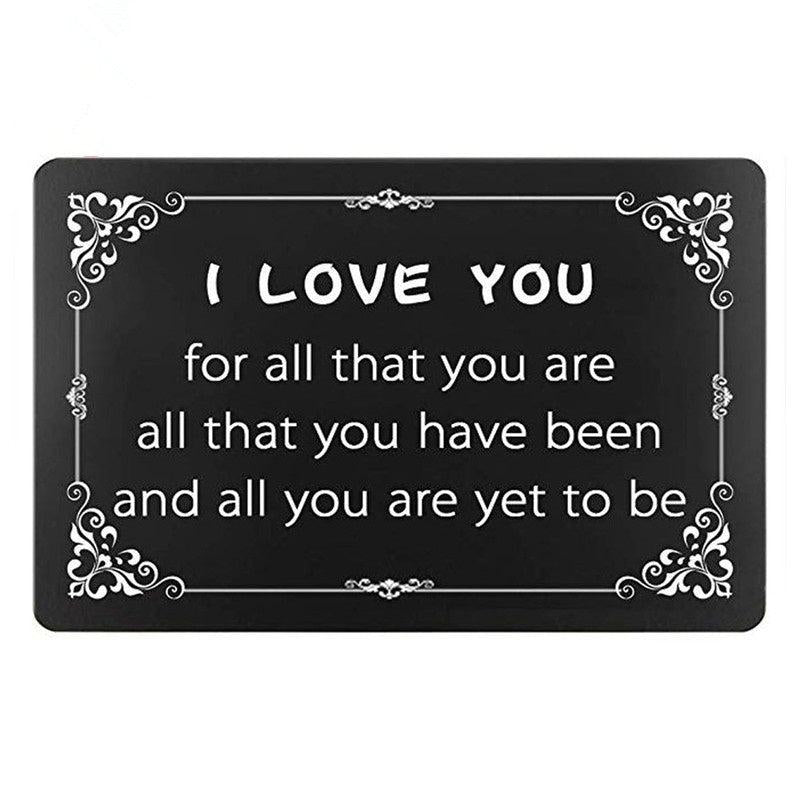 Casual Note Wallet Insert Gift For Boyfriend Girlfriend Husband Wife