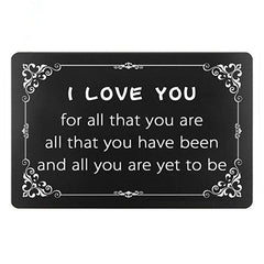 Casual Note Wallet Insert Gift For Boyfriend Girlfriend Husband Wife