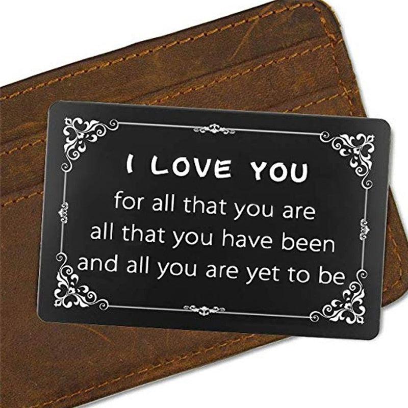 Casual Note Wallet Insert Gift For Boyfriend Girlfriend Husband Wife