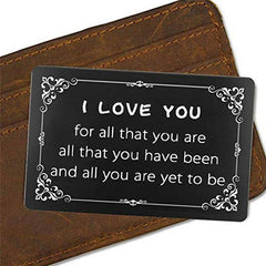 Casual Note Wallet Insert Gift For Boyfriend Girlfriend Husband Wife