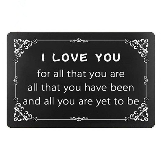 Casual Note Wallet Insert Gift For Boyfriend Girlfriend Husband Wife