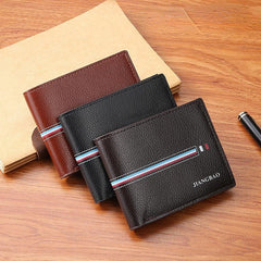 Men's Short Wallet with Money Clip