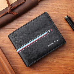 Men's Short Wallet with Money Clip