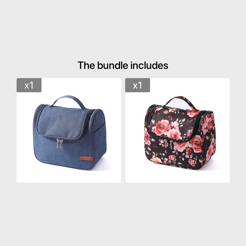 Large Capacity Travel Toiletries Makeup Bag with Hook