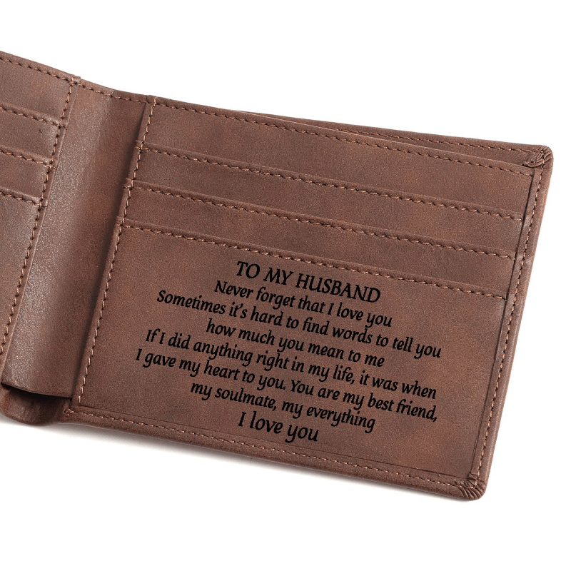 Men's Vintage Leather Wallet Money Clip Father's Gift