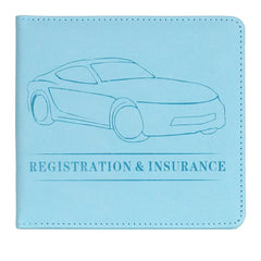 Car Insurance Information Folder PU Leather Driver's Folder