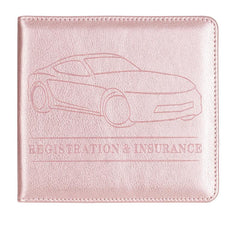 Car Insurance Information Folder PU Leather Driver's Folder