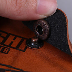 Men's Card Slot Coin Purse Short Snap Button Wallet