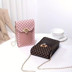 Plaid Mobile Phone Bag Ladies Coin Purse
