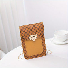 Plaid Mobile Phone Bag Ladies Coin Purse