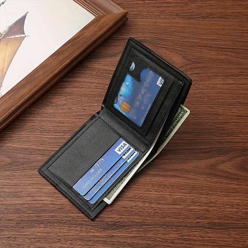 Men's Snake Pattern Short Wallet Card Slots Purse
