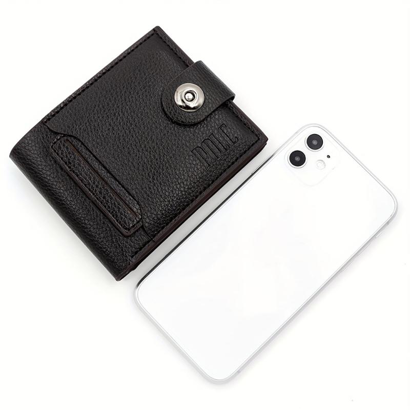 Men's PU Leather Wallet With Card Slots Gift For Men Father's Gift