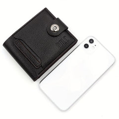 Men's PU Leather Wallet With Card Slots Gift For Men Father's Gift