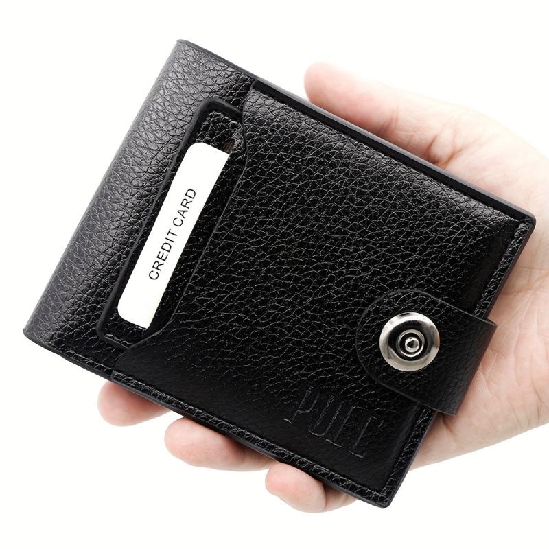 Men's PU Leather Wallet With Card Slots Gift For Men Father's Gift