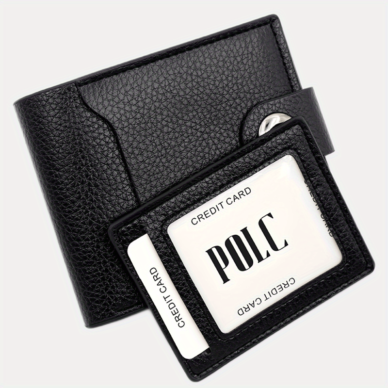 Men's PU Leather Wallet With Card Slots Gift For Men Father's Gift