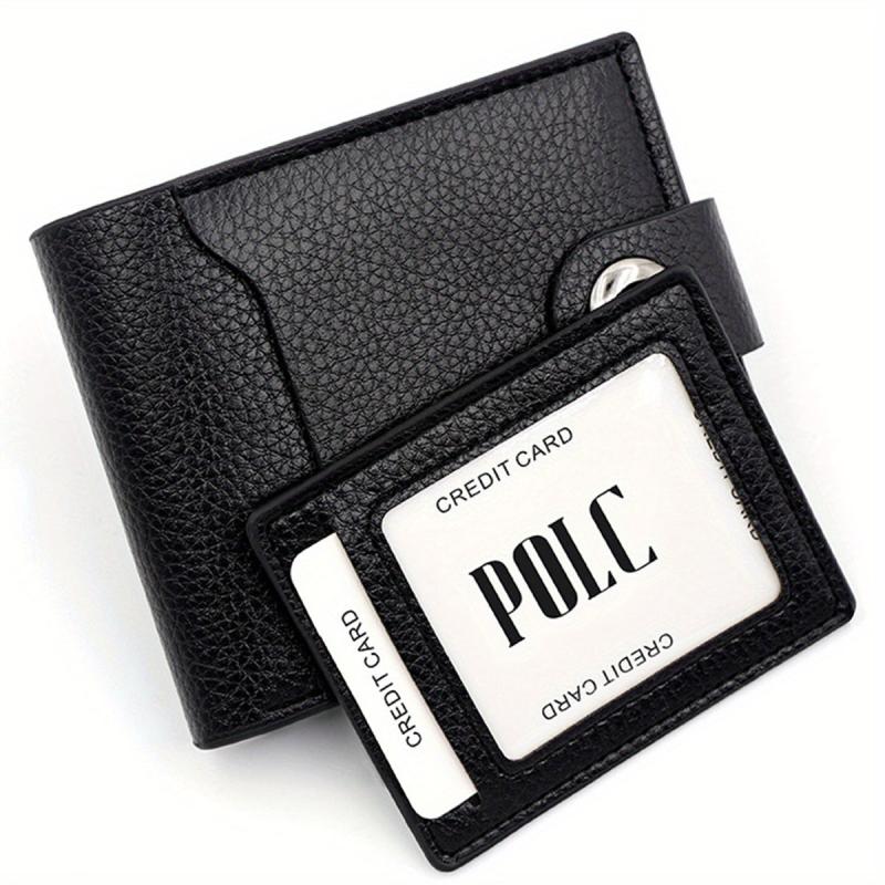 Men's PU Leather Wallet With Card Slots Gift For Men Father's Gift