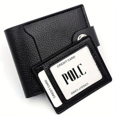 Men's PU Leather Wallet With Card Slots Gift For Men Father's Gift