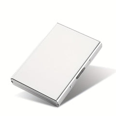 Metal Card Holder Men's Stainless Steel Anti Theft Card Box