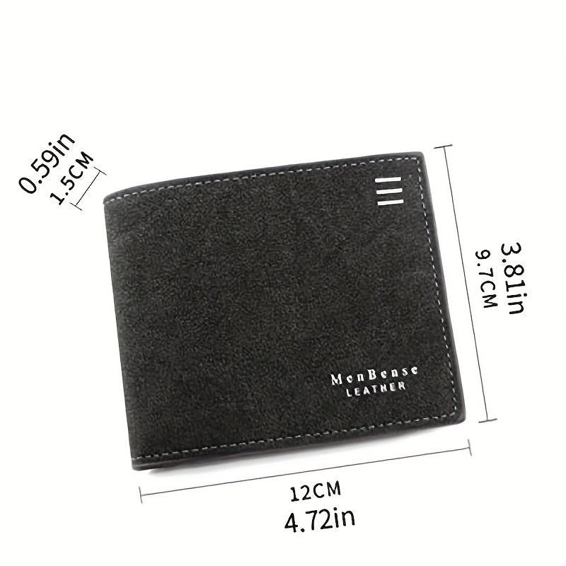 Men's PU Leather Bifold Wallet with Card Slots