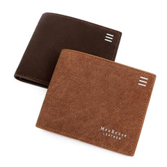Men's PU Leather Bifold Wallet with Card Slots