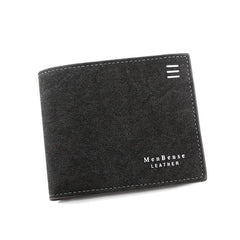 Men's PU Leather Bifold Wallet with Card Slots