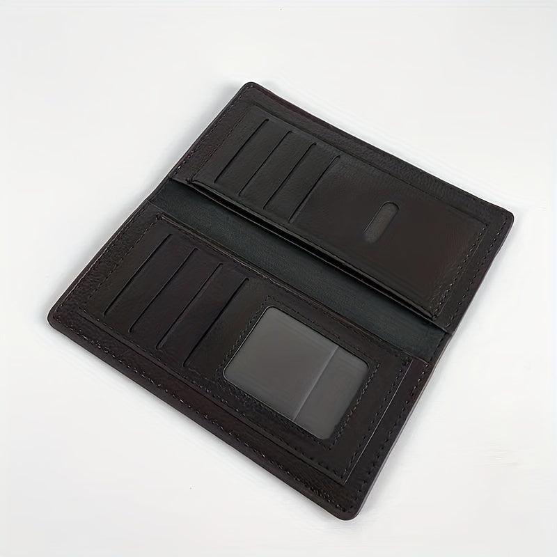 Men's Crocodile Pattern Long Wallet with Card Slots