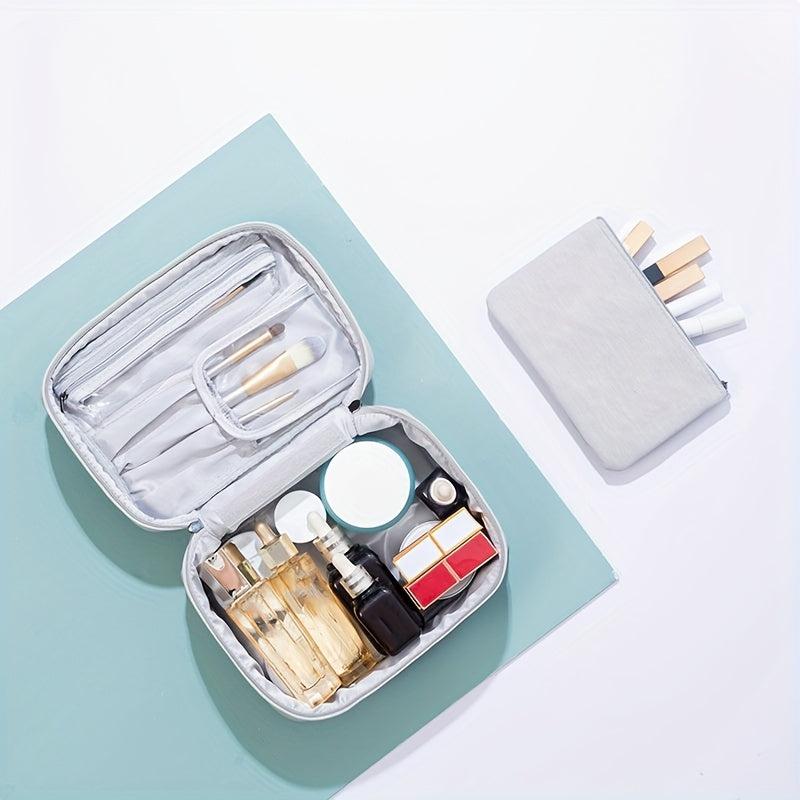 Minimalist Makeup Bag Zipper Portable Cosmetic Travel Toiletry Wash Bag