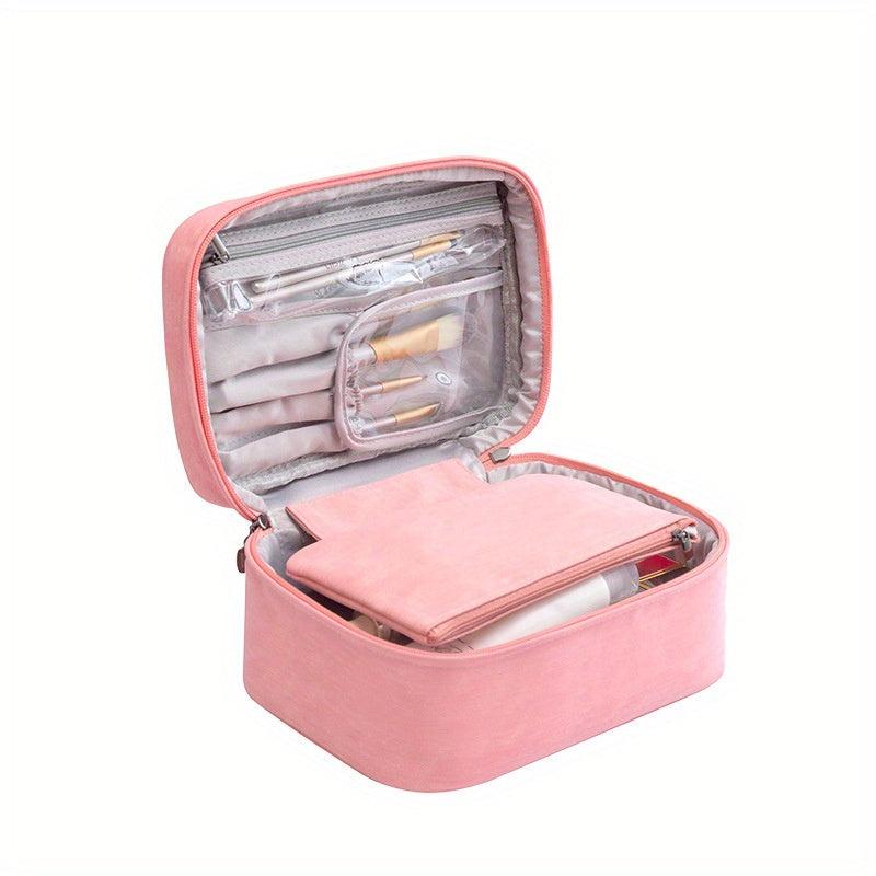 Minimalist Makeup Bag Zipper Portable Cosmetic Travel Toiletry Wash Bag