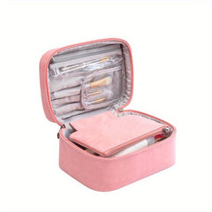Minimalist Makeup Bag Zipper Portable Cosmetic Travel Toiletry Wash Bag