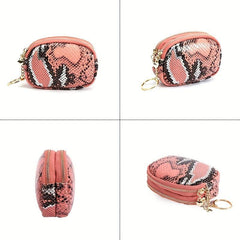 Men's Top Layer Cowhide Coin Purse with Double Zippers