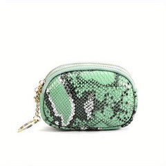 Men's Top Layer Cowhide Coin Purse with Double Zippers
