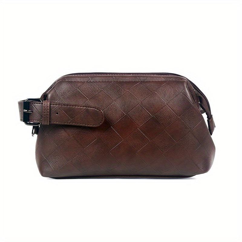 Men's PU Leather Clutch Bag Business Casual Small Bag