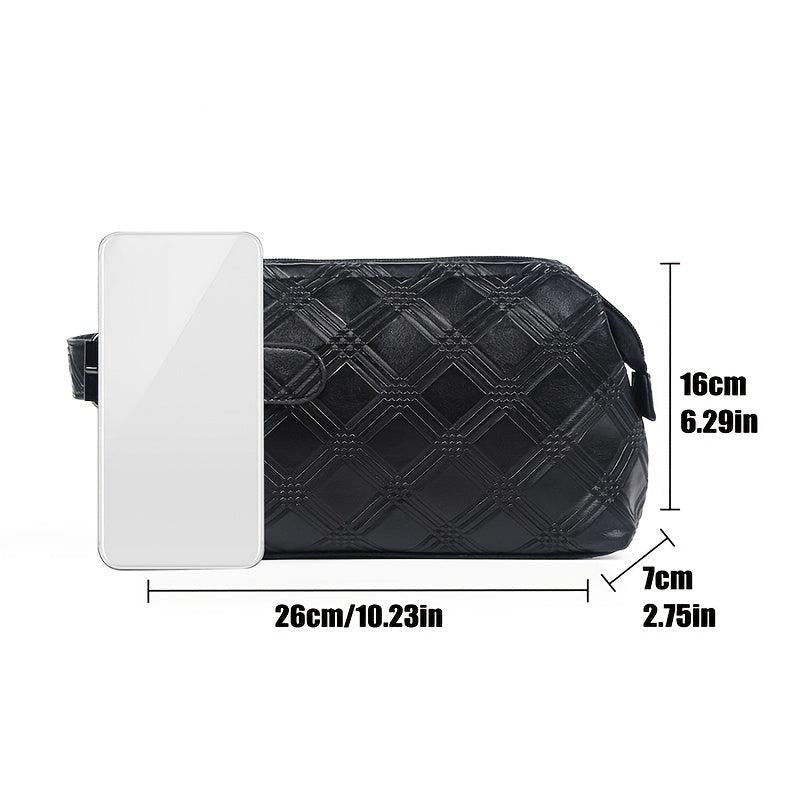 Men's PU Leather Clutch Bag Business Casual Small Bag