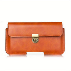 Men's Multifunction Long Clutch Bag PU Leather Large Capacity