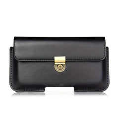 Men's Multifunction Long Clutch Bag PU Leather Large Capacity