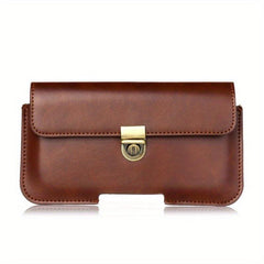 Men's Multifunction Long Clutch Bag PU Leather Large Capacity