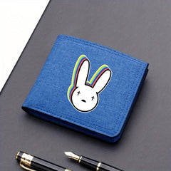 Unny Pattern Men's Short Canvas Wallet Casual Men's Wallets